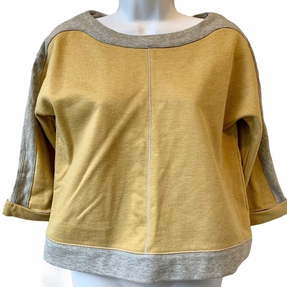 Sanctuary 3/4 Colorblock Top XS
